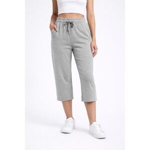 New Sexy Basics Yoga Pants Womens Size XL Gray Cotton Drawstring Joggers